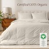 100% Organic Cotton Percale Duvet Cover and Sham Set by Bare Home - 2 of 4