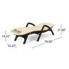 3D Wicker-Like Plastic Patio Chaise Lounge with Cushion, Weather-Resistant, Patio Recliner, Ergonomic Outdoor Accent Chairs -Christopher Knight Home - 4 of 4