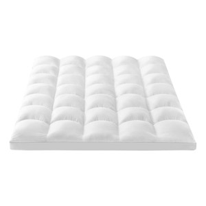 Itopfox Queen Mattress Topper with Extra Thick Pillowtop, Cooling Plush Cotton Top Cover and Deep Pocket for Enhanced Comfort - 1 of 4