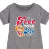 Girls' - Paw Patrol - Americana Graphic Short Sleeve Fleece Dress - 2 of 4