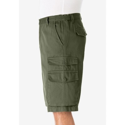 KingSize 12" Side Elastic Cargo Shorts