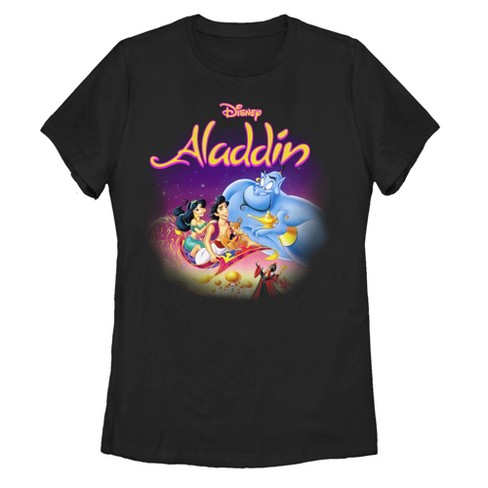 Women's Aladdin Classic Scene T-Shirt - Black - Medium