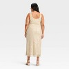 Women's Sequin Slip Maxi Dress - A New Day™ Cream - 2 of 3