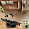 Perlegear Universal Swivel TV Stand with Power Outlet for 32-60" TVs up to 88 lbs, Height Adjustable with Tempered Glass Base, Max VESA 400x400mm - 3 of 4