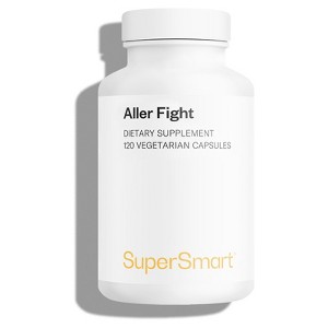 SuperSmart Aller Fight (Advanced Formula) - with Bromelain - Natural Supplement | Non-GMO & Gluten-Free - 120 Vegetarian Capsules - 1 of 1