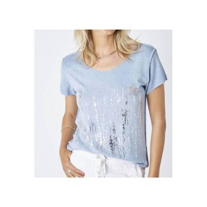 Women's Waterfall and Star T-Shirt - Look Mode USA - 1 of 3
