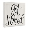 Stupell Industries Get Naked Curly Script, 30" x 30" - 3 of 4
