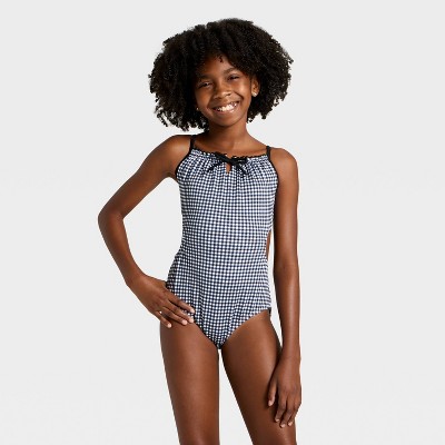 Art Class Girls' Gingham Love Swimwear Set - art class™ Black S — фото 3