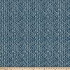 Set of 2 Indoor/Outdoor Herringbone Reversible Chair Pad Blue - Pillow Perfect: Tufted, with Ties, Square Shape - 3 of 4