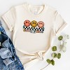 Simply Sage Market S.W.Smiley Checkered Good Vibes Smiley Face Short Sleeve Tee - 3 of 4