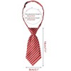 Elerevyo Women's Adjustable Stripe Plastic Clip Closure Bow Tie One Size - 2 of 4