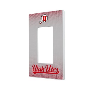 NCAA Big 12 Universities Linen Hidden-Screw Light Switch Plate for Single Rocker - 1 of 4