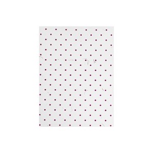 JAM Paper Handmade Recycled Folders White with Burgundy Dots 9935980D - 1 of 4