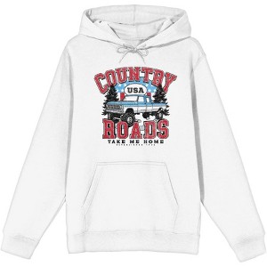 Country Roads Take Me Home Adult Long Sleeve Hoodie - 1 of 2