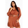 Women's Plus Size Oki Dress - copper | CITY CHIC - 3 of 4