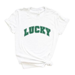 Simply Sage Market Women's Lucky Varsity Short Sleeve Graphic Tee - 1 of 4