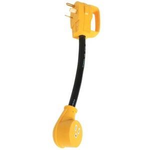 Camco Power Grip 12 in. 30 amps RV Electrical Adapter 30-15A 1 pk - 1 of 1