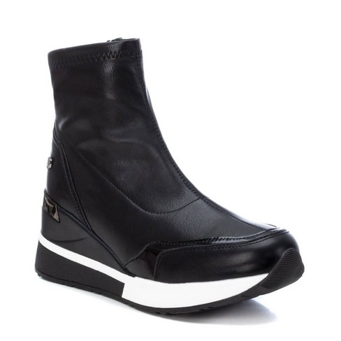Xti Women s Wedge Sneaker Booties 140105 Black 7