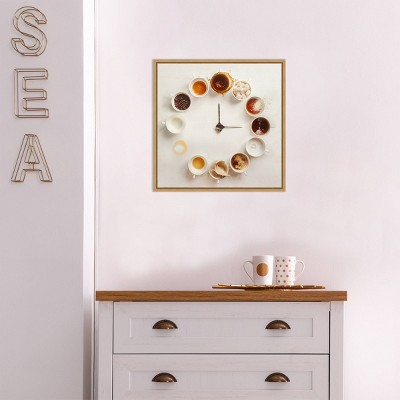 20" x 19" Coffee Time Framed Canvas Print