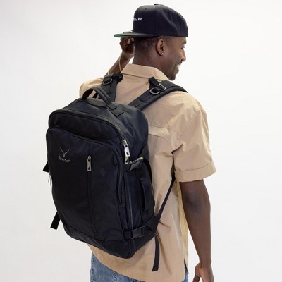 Hynes Eagle Carry-On Travel Backpack (38L) – Hynes Eagle – Black — фото 2