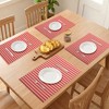 REGALWOVEN Placemats Set of 6 Woven Placemats for Dining Table Decor Indoor Washable Kitchen Table Mat Wipe Clean - 3 of 4