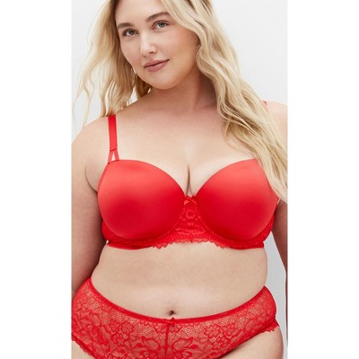 CITY CHIC | Women's Plus Size Caitlin Contour Bra - love red - 38F/G