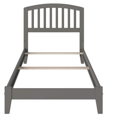 Richmond Twin Gray Wood Mission Bed with Headboard