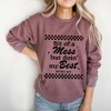 Simply Sage Market Women's Graphic Sweatshirt A Bit Of  A Mess - 3 of 4