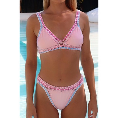 'Baby Pink' Kailani Fixed Bikini Bottoms BABY PINK LARGE/EXTRA LARGE