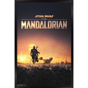 Trends International Star Wars: The Mandalorian - D23 One Sheet Framed Wall Poster Prints - 1 of 4