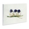 Stupell Industries Trio of Baby Swallows Birds Perched on Branch Wall Plaque Art - 3 of 4