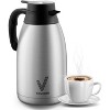 Vondior Airpot Coffee Dispenser with Pump - Insulated Stainless Steel Thermal Beverage Dispenser - 2 of 4
