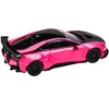 BMW i8 Liberty Walk Hot Pink and Black 1/64 Diecast Model Car by Paragon - 2 of 3