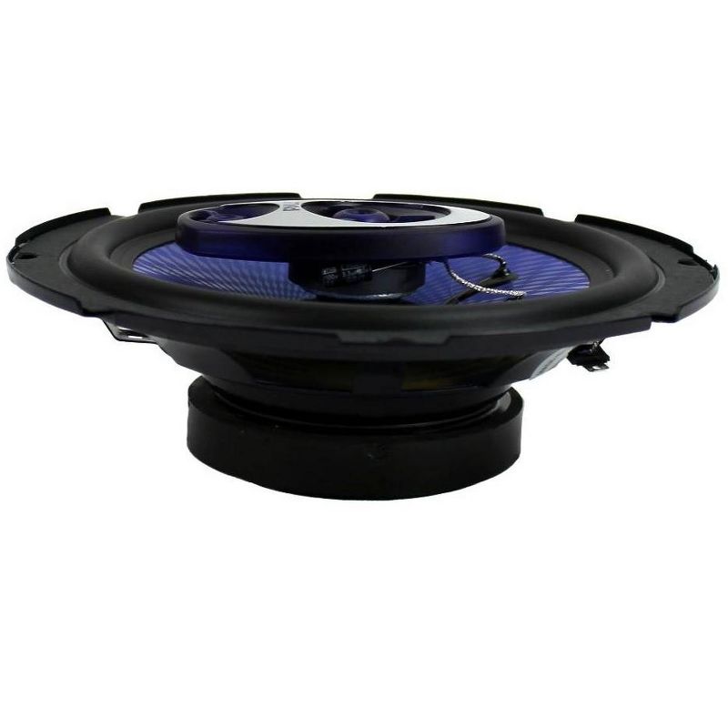 Pyle PL63BL 6.5" 360 Watts 3-Way Car Audio Coaxial Speakers PAIR Blue, 4 of 7