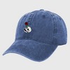 Anna-Kaci Women's Vintage Washed Baseball Cap with Skull and Rose Embroidery - 3 of 4