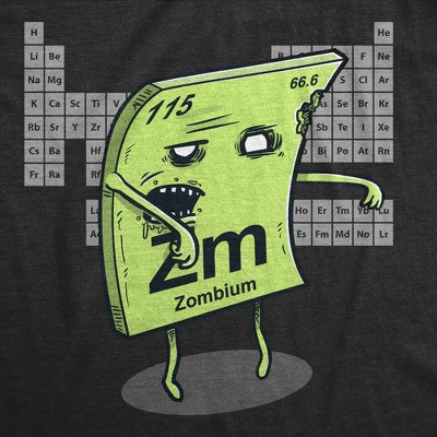 Мужские футболки Crazy Dog T-Shirts, Inc. Mens Funny T Shirts Zombium Sarcastic Zombie Graphic Novelty Science Tee for Men - Crazy Dog Men's T Shirt For Science Nerds Black L — фото 2