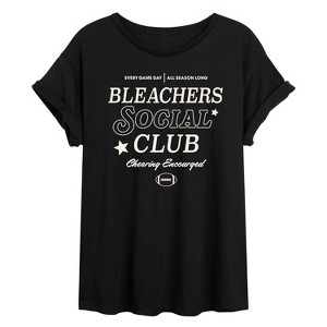 Women's - Instant Message - Bleachers Social Club Oversized Graphic T-Shirt - 1 of 4