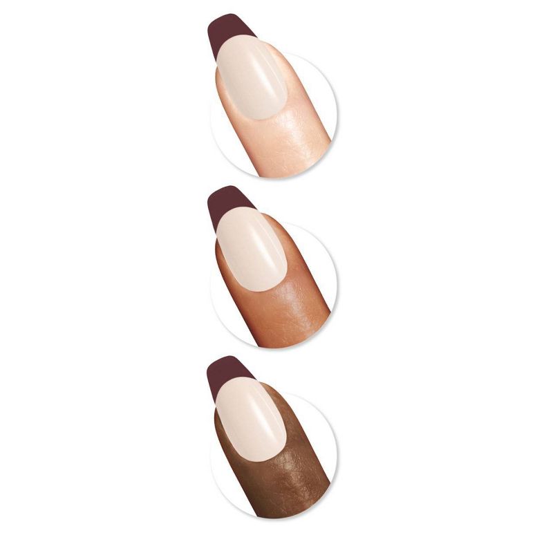 Sally Hansen Salon Effects Perfect Manicure x Hershey&#39;s Kisses Press-On Nails Kit - Coffin - Sweet Like Kisses - 24ct, 3 of 8