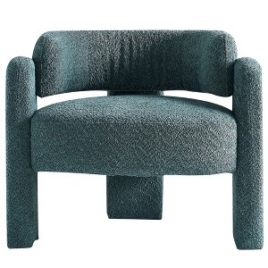NicBex Boucle Fabric Accent Chair,Upholstered Living Room Chairs with Mid-Height Ring Backrest,Modern Armchair,Accent Chairs for Living Room - 1 of 4