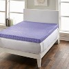 LoftWorks King 4" Supreme Memory Foam Mattress Topper with Medium Firm Support: Polyester Knit, Spot Clean, Fits 12" Depth - image 3 of 4