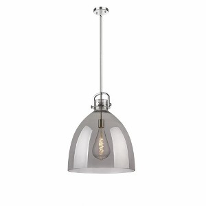 Newton Bell - 1 Light Stem Hung Pendant In Industrial Style-23.88 Inches Tall and 18 Inches Wide - 1 of 1