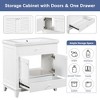 30" Bathroom Vanity with Sink, Bathroom Cabinet with Two Doors and One Drawer - 3 of 4
