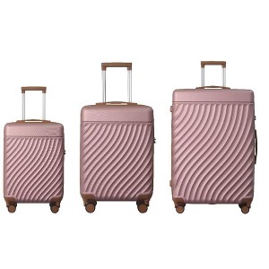 3-Piece ABS Hardshell Spinner Luggage Set with TSA Lock — Lightweight Suitcases 20" / 24" / 28"-- Frevyn - 1 of 4