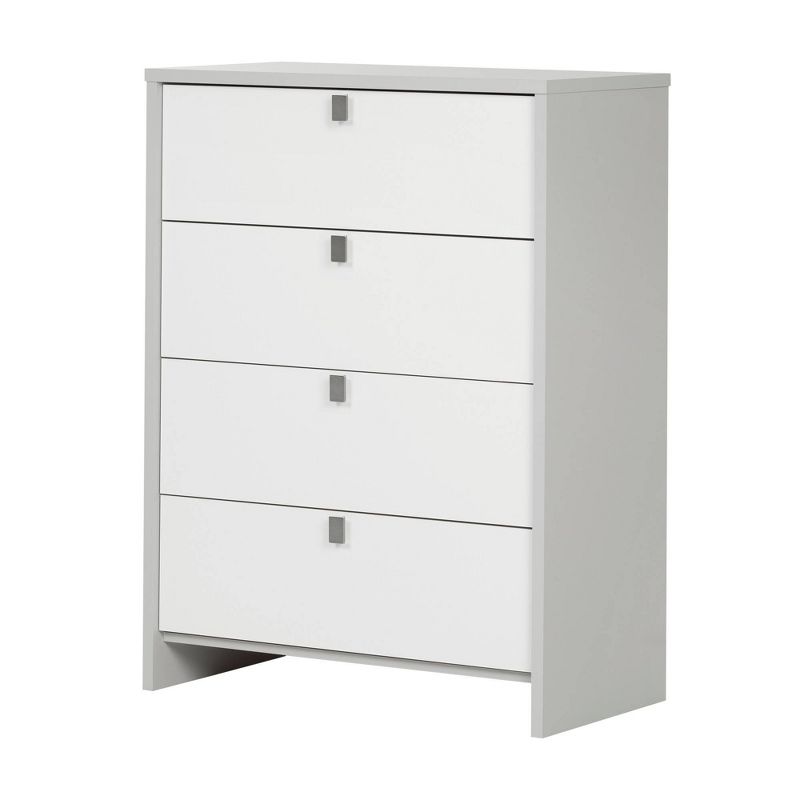 Cookie 4-Drawer Kids&#39; Chest  Soft Gray and Pure White  - South Shore, 1 of 9