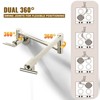 WOWOW Wall Mount Pot Filler Faucet with Double Joint Swing Arm - 4 of 4