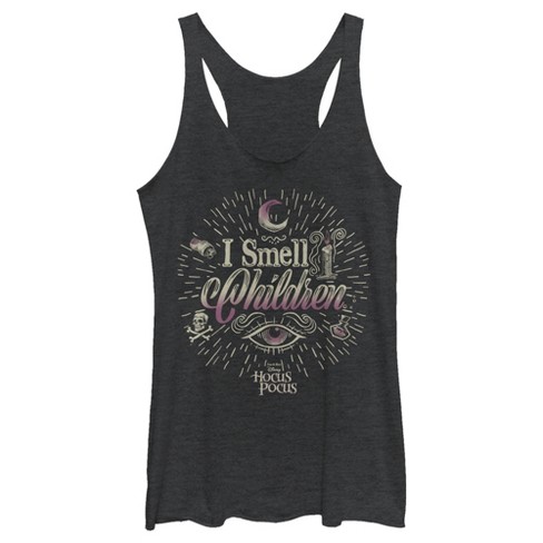 Women's Disney Hocus Pocus Witches Smell Children Racerback Tank Top - image 1 of 3