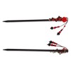 Unique Bargains Hair Chopstick Black Red 1 Pc - 4 of 4