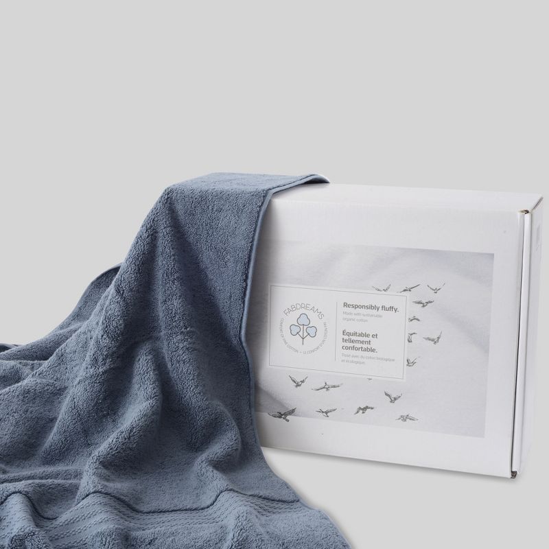 Fabdreams 2-Piece Certified Organic Cotton Bath Towel Set, 5 of 10