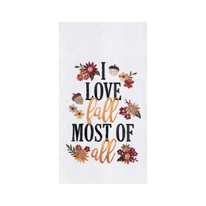C&F Home I Love Fall Most of All Cotton Flour Sack Kitchen Dishtowel, 1 of 6
