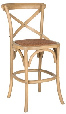 Transitional Weathered Oak Counter Stool 20"W x 21"D x 38"H